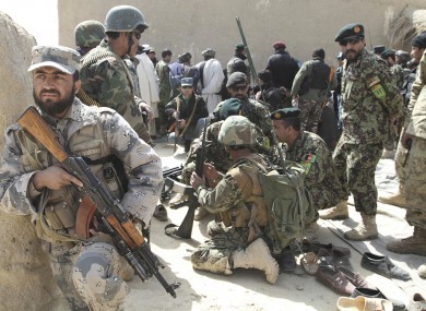 File photo - Afghan security forces