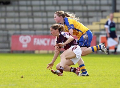 Ailish Considine of Clare with Rebecca McPhilbin of Galway
