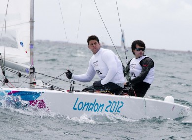 Daved Burrows (left) and Peter O'Leary finished 10th.