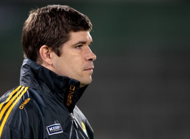 Eamonn Fitzmaurice managing the Kerry U21's earlier this year.