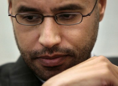 File photo of Saif Gaddafi.