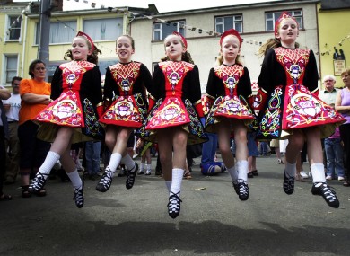 File photo of dancers at the 2002 Puck Fair