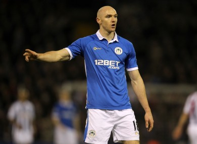 Sammon in action for the Latics.
