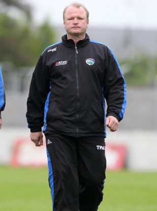 Teddy McCarthy while managing Laois during this year's championship.