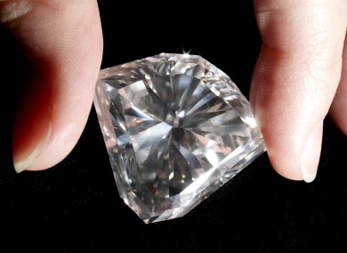 A diamond, thankfully not lodged in a thief's gullet.