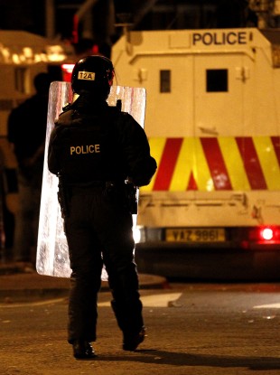 North Belfast last night.