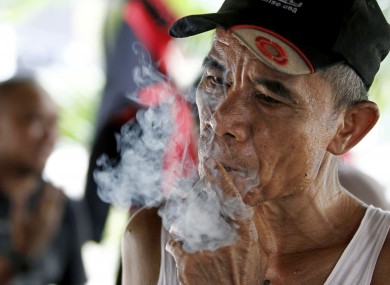 Two-thirds of men over 15 smoke in Indonesia - though the equivalent figure for women is a mere 3 per cent.