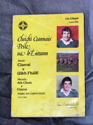 The match programme.