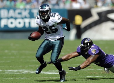 Philadelphia Eagles' LeSean McCoy in action on Sunday.