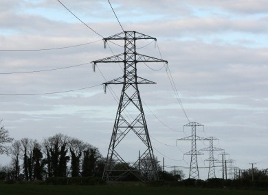 Electricity pylons in Dublin