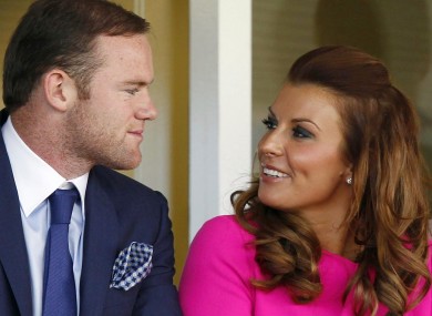 Wayne Rooney and his wife Coleen who are