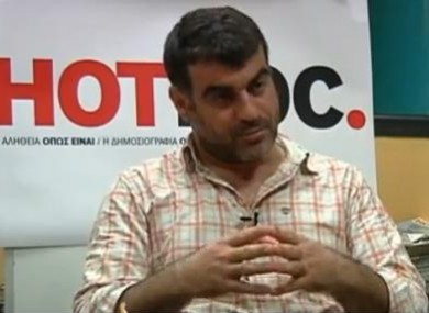 Costas Vaxevanis, editor of Hot Doc.