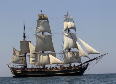 A file photo of HMS Bounty, seen in better times.