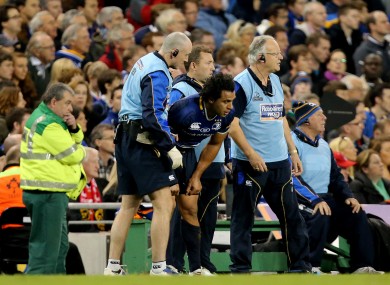 Nacewa was one of the Leinster players to pick up an injury at the weekend.