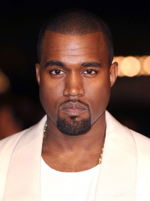 Kanye West, not smiling.