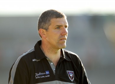 Sligo manager Kevin Walsh