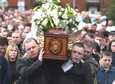 More than 1,000 people attended the victim's funeral in February 2005.