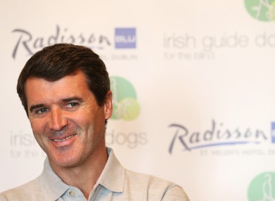 Roy Keane at the launch of the SHADES campaign in May.