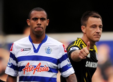 Anton Ferdinand, left, and John Terry.
