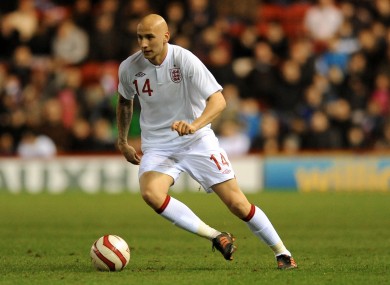 Shelvey in action for the England U-21s.