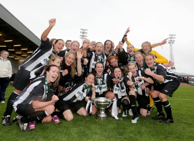 Raheny with the trophy.