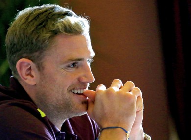 Captain's ronnie: Movember man, Jamie Heaslip.