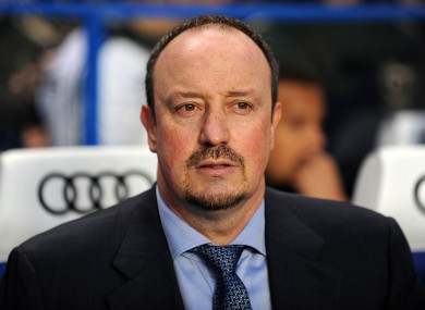Rafa Benitez was given a hostile reception by Chelsea supporters this afternoon.
