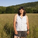 Susan Breese in a field near her house. 

Photo: <a href=