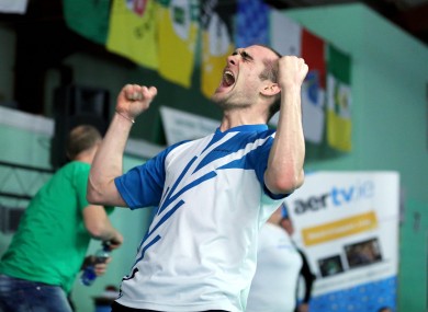 Evans: the joy of victory.