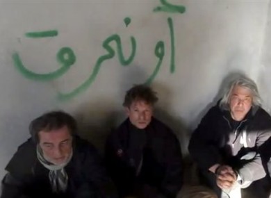 The crew after they were taken hostage.