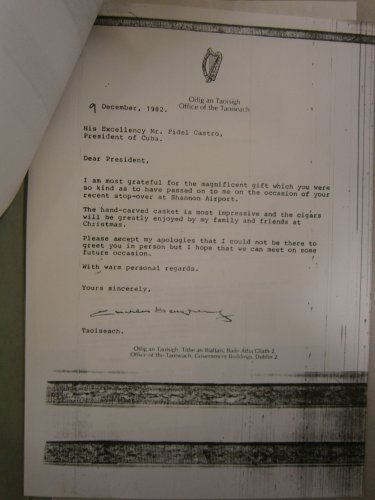 Charles Haughey Fidel Castro