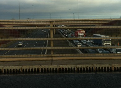 A reader's photo of the tailbacks on the M1 this lunchtime.