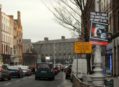 Anti-abortion posters seen in Dublin before Christmas
