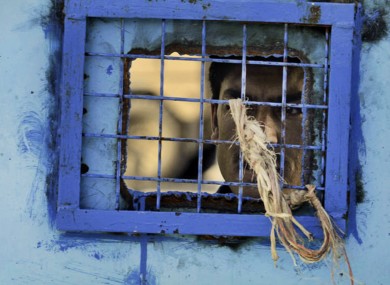 File photo of prisoner in Afghan jail cell.