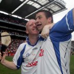 Mullane and Dan Shanahan celebrate as Waterford finally defeat Cork in a championship tie in Croke Park.