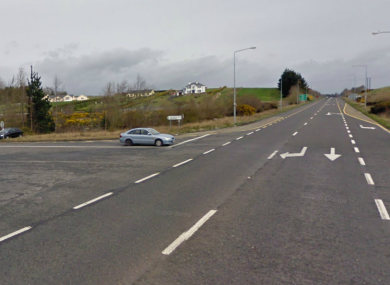 The N5 junction at Lislackagh, close to where this afternoon's incident occurred.