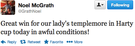 Noel McGrath tweet