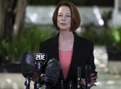 Australian Prime Minister Julia Gillard.