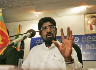 Information Minister Keheliya Rambukwella.