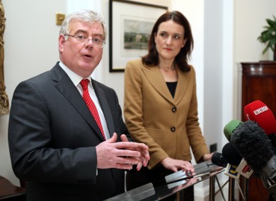 Tánaiste Eamon Gilmore meeting today with the Northern Ireland Secretary, Theresa Villiers.