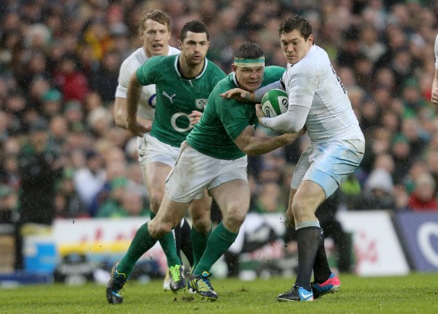 Brian O'Driscoll and Alex Goode 10/2/2013