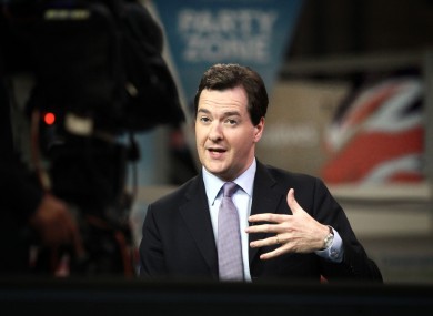British Chancellor George Osbourne (file photo)