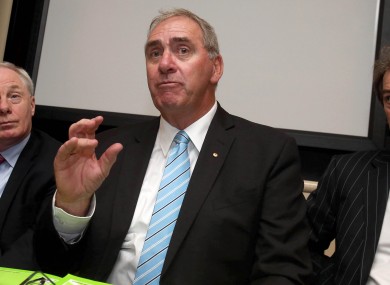 WADA President John Fahey: in Dublin to meet ministers yesterday.