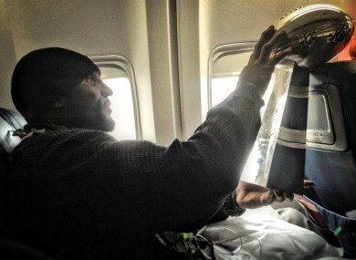 Parting gift: Ray Lewis eventually got his hands on the trophy.