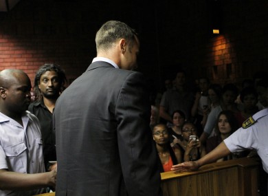 Pistorius in court last Friday.