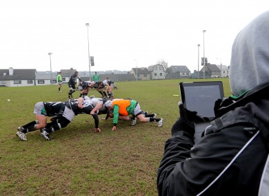 Conor McPhillips video Connacht's scrum training.