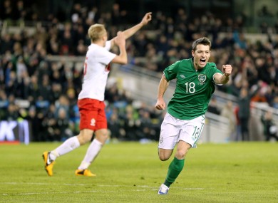 Hoolahan: scored his first international goal against Sweden last month.