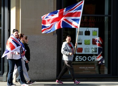Loyalist flag protests in Belfast city centre after a protest at City hall
