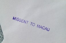 So, a statement for Irish language mag ended up in Macau, China